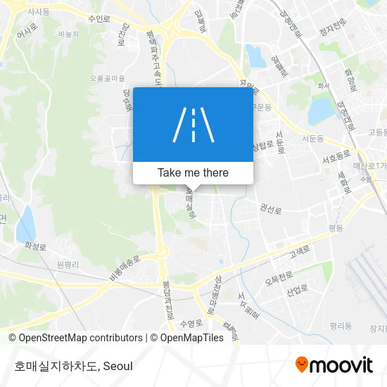 호매실지하차도 map