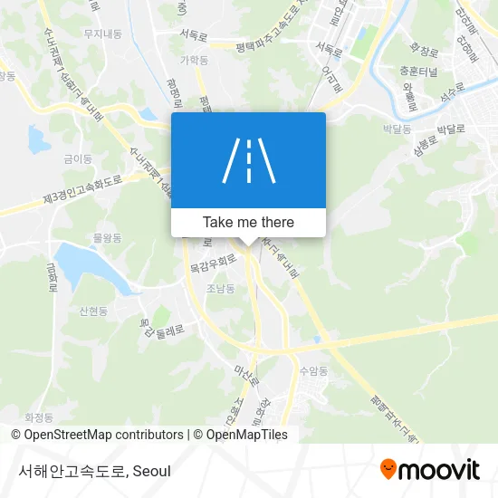 서해안고속도로 map