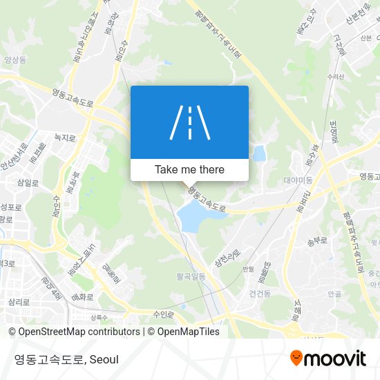 영동고속도로 map