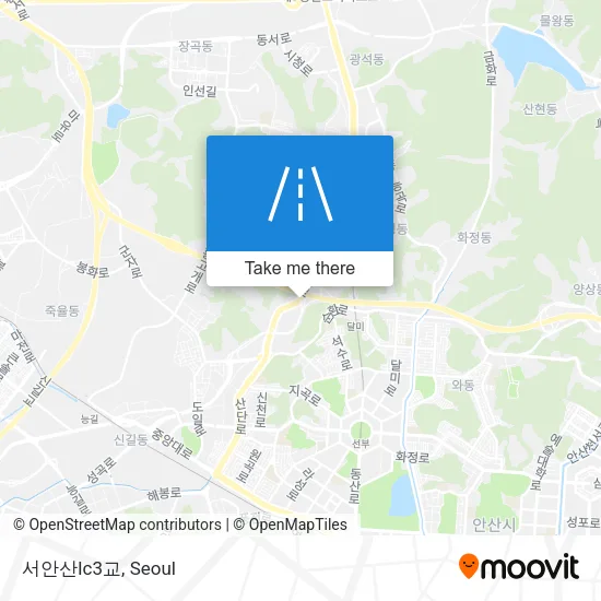 서안산Ic3교 map