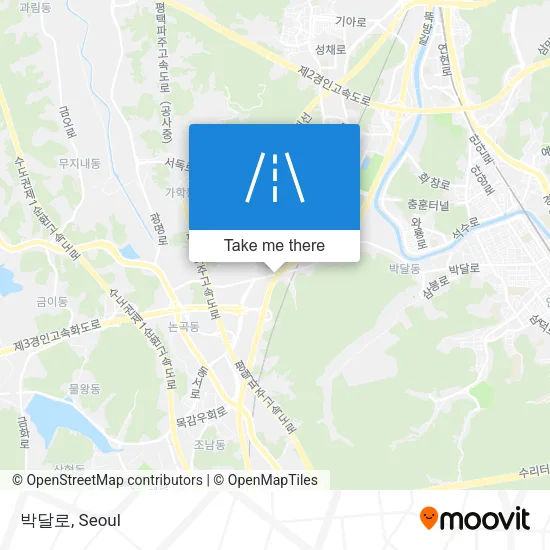 박달로 map