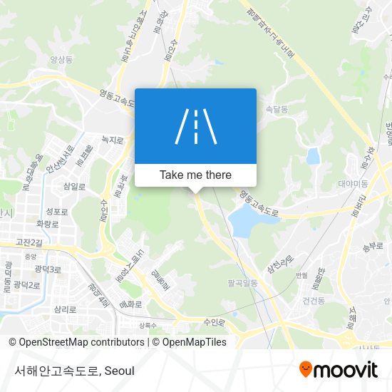 서해안고속도로 map