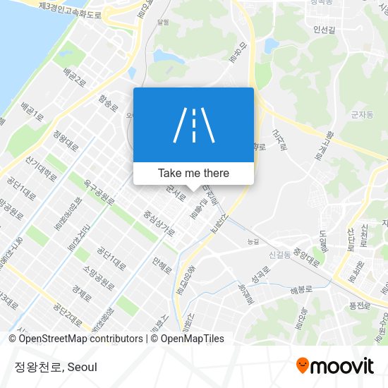 정왕천로 map