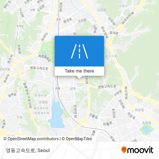 영동고속도로 map