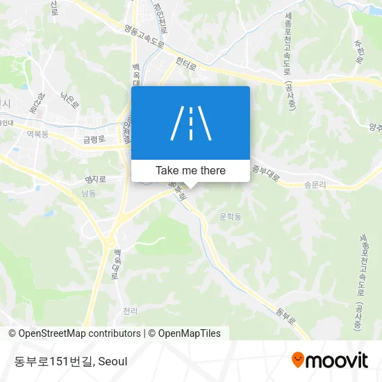동부로151번길 map