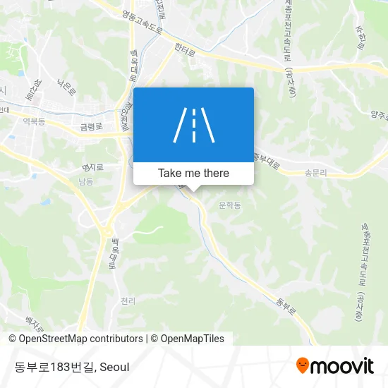 동부로183번길 map