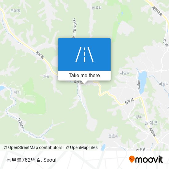 동부로782번길 map