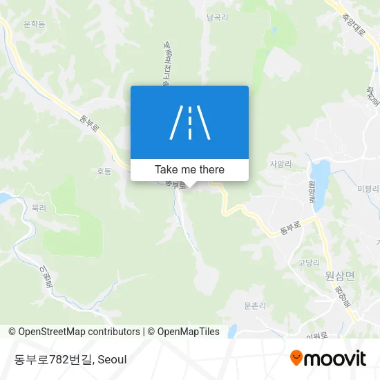 동부로782번길 map