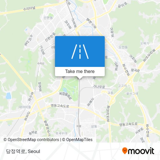 당정역로 map