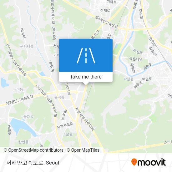서해안고속도로 map