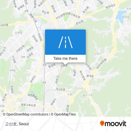고산로 map