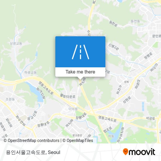 용인서울고속도로 map
