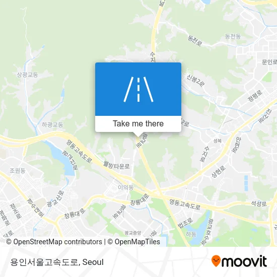 용인서울고속도로 map
