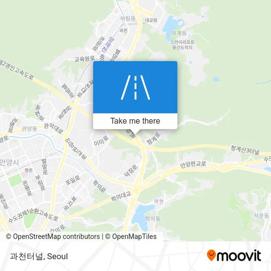 과천터널 map