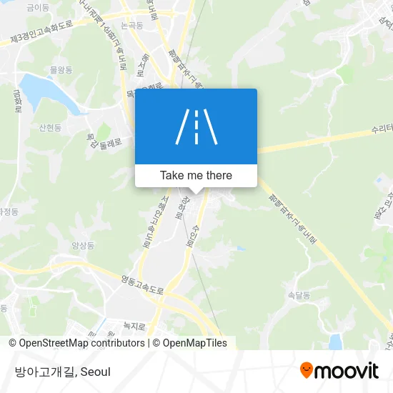 방아고개길 map