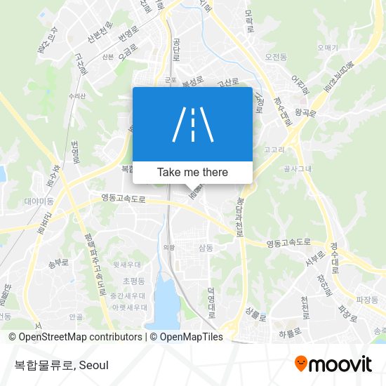 복합물류로 map