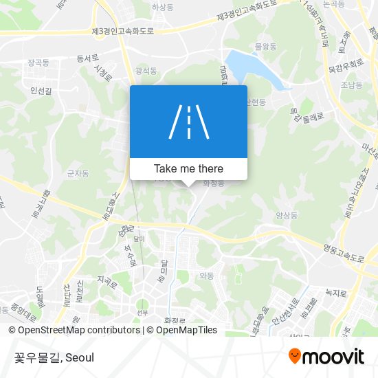 꽃우물길 map