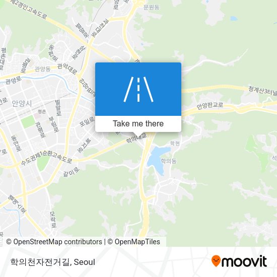 학의천자전거길 map