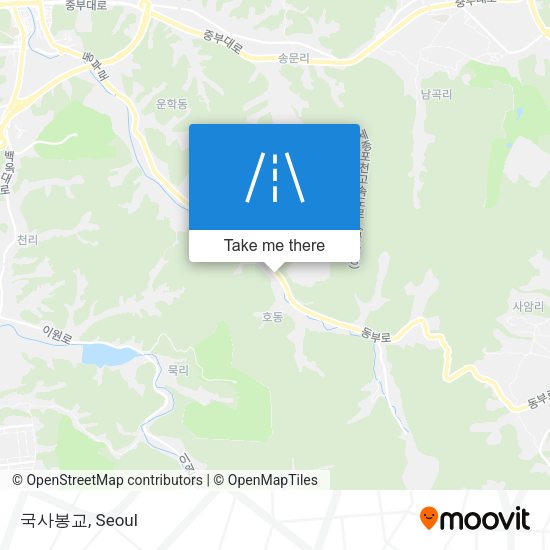 국사봉교 map