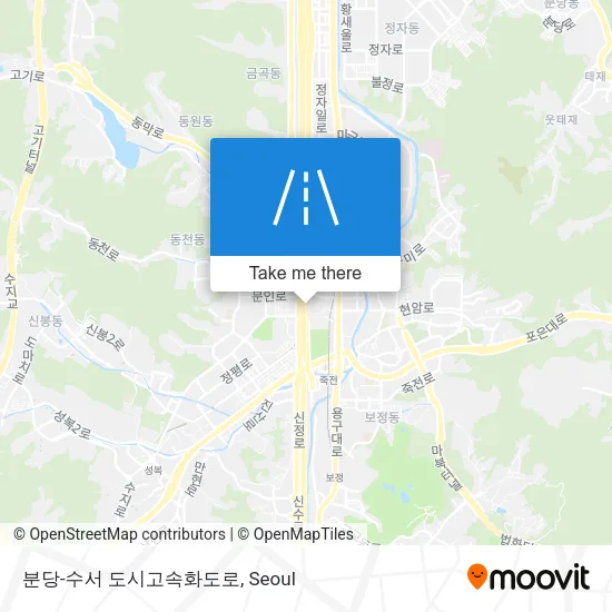 분당-수서 도시고속화도로 map