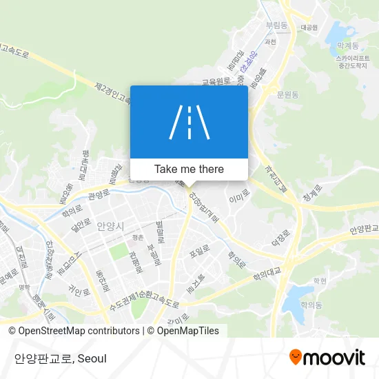 안양판교로 map