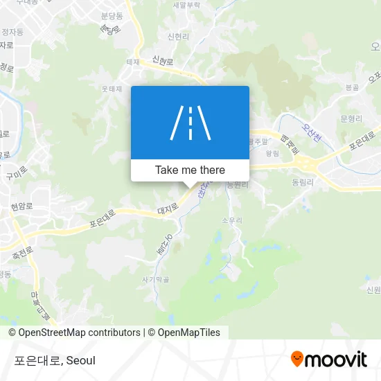 포은대로 map