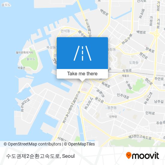 수도권제2순환고속도로 map