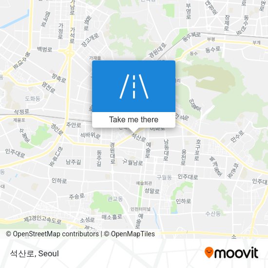 석산로 map