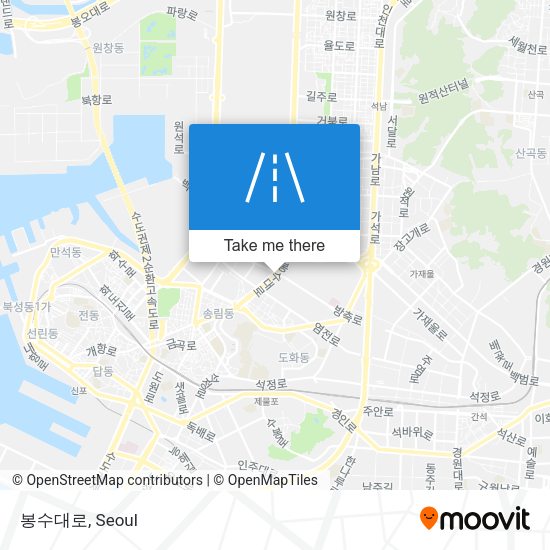 봉수대로 map