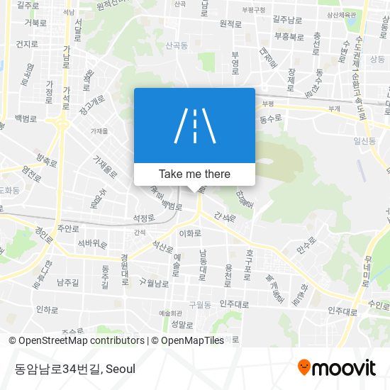 동암남로34번길 map