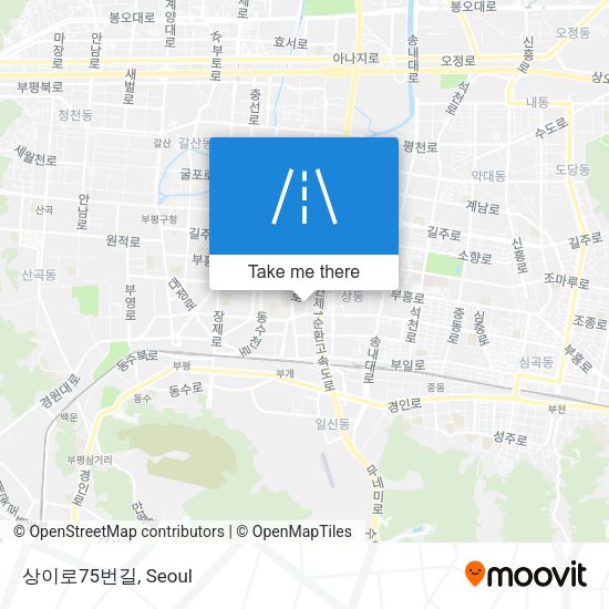 상이로75번길 map