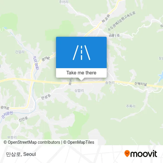 만삼로 map