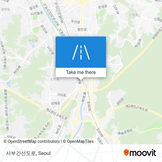 서부간선도로 map