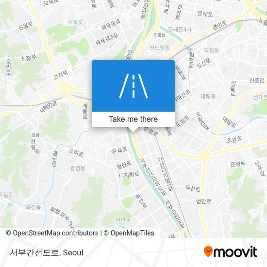 서부간선도로 map