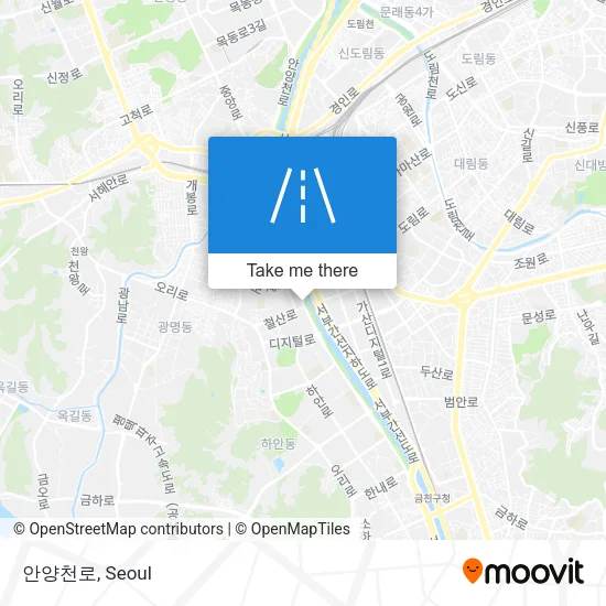 안양천로 map