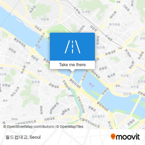 월드컵대교 map