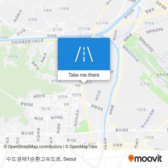 수도권제1순환고속도로 map