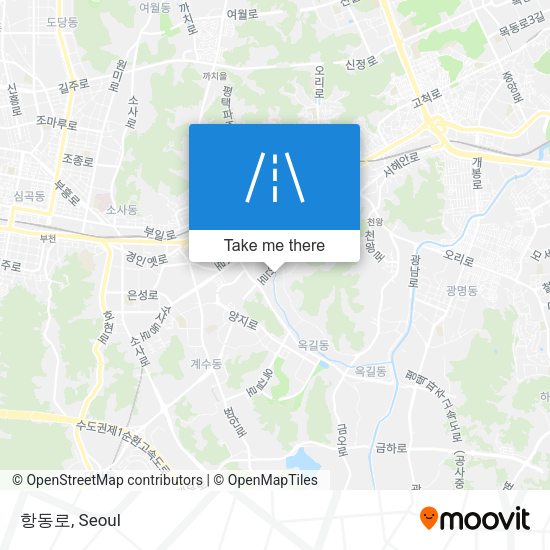 항동로 map