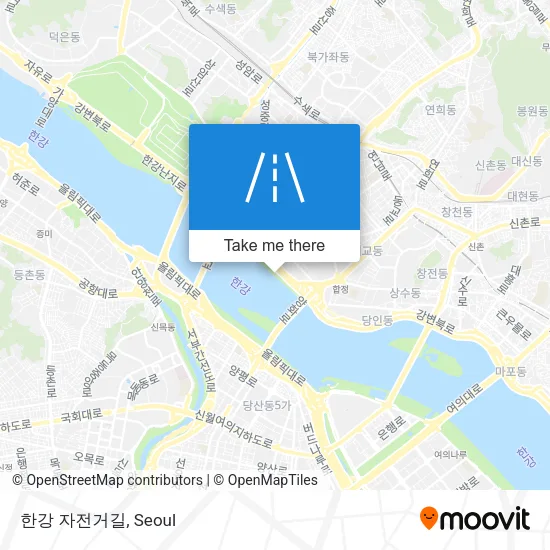 한강 자전거길 map