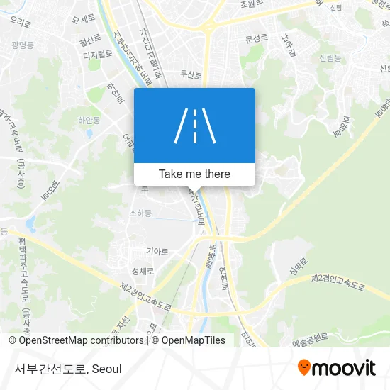 서부간선도로 map