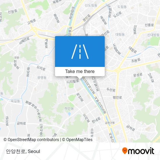 안양천로 map