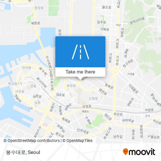 봉수대로 map