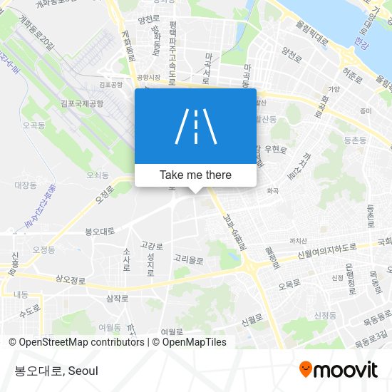 봉오대로 map