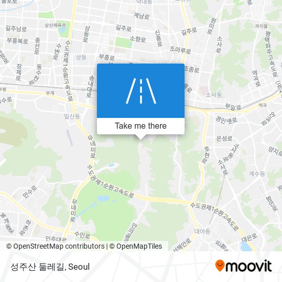 성주산 둘레길 map