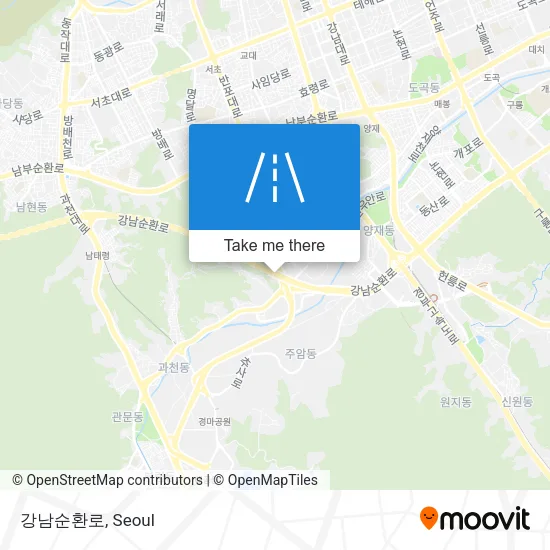강남순환로 map