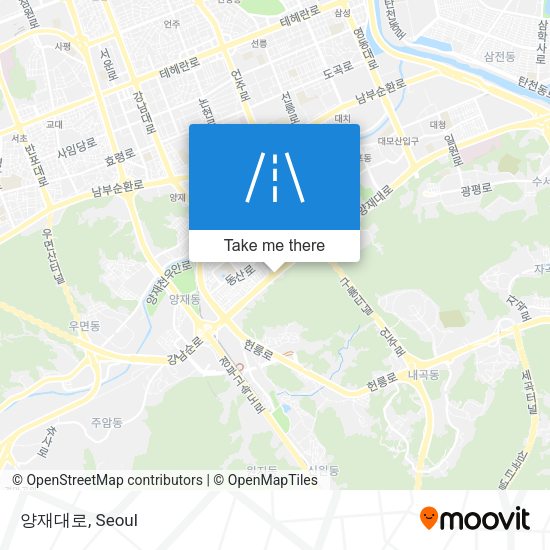 양재대로 map