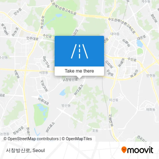 서창방산로 map