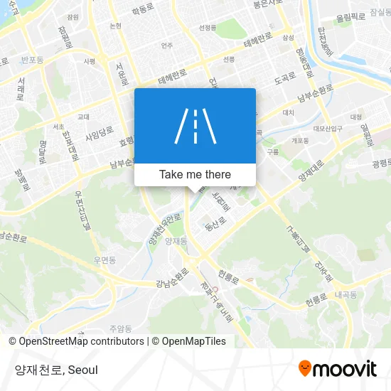 양재천로 map