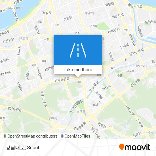 강남대로 map