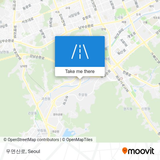 우면산로 map